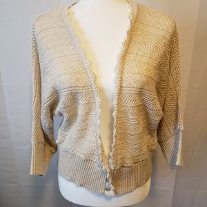 Covington Long V-Neck‎ Cream Sweater